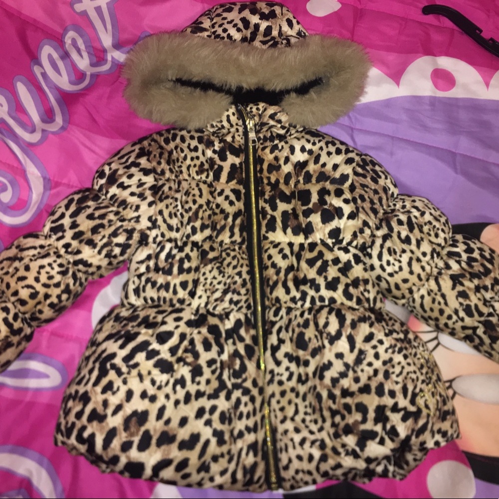 Girls leopard jacket